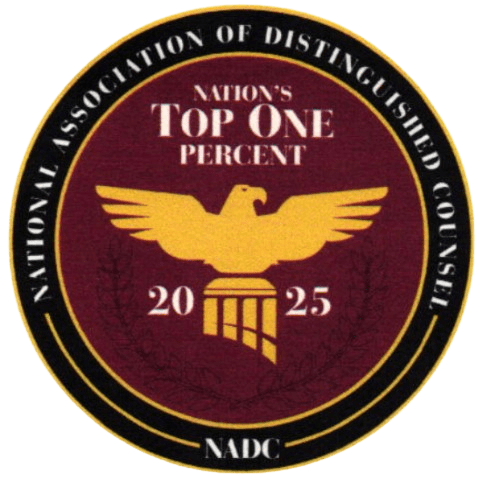 National Association of Distinguished Counsel - Nation's Top One Percent Legal Excellence